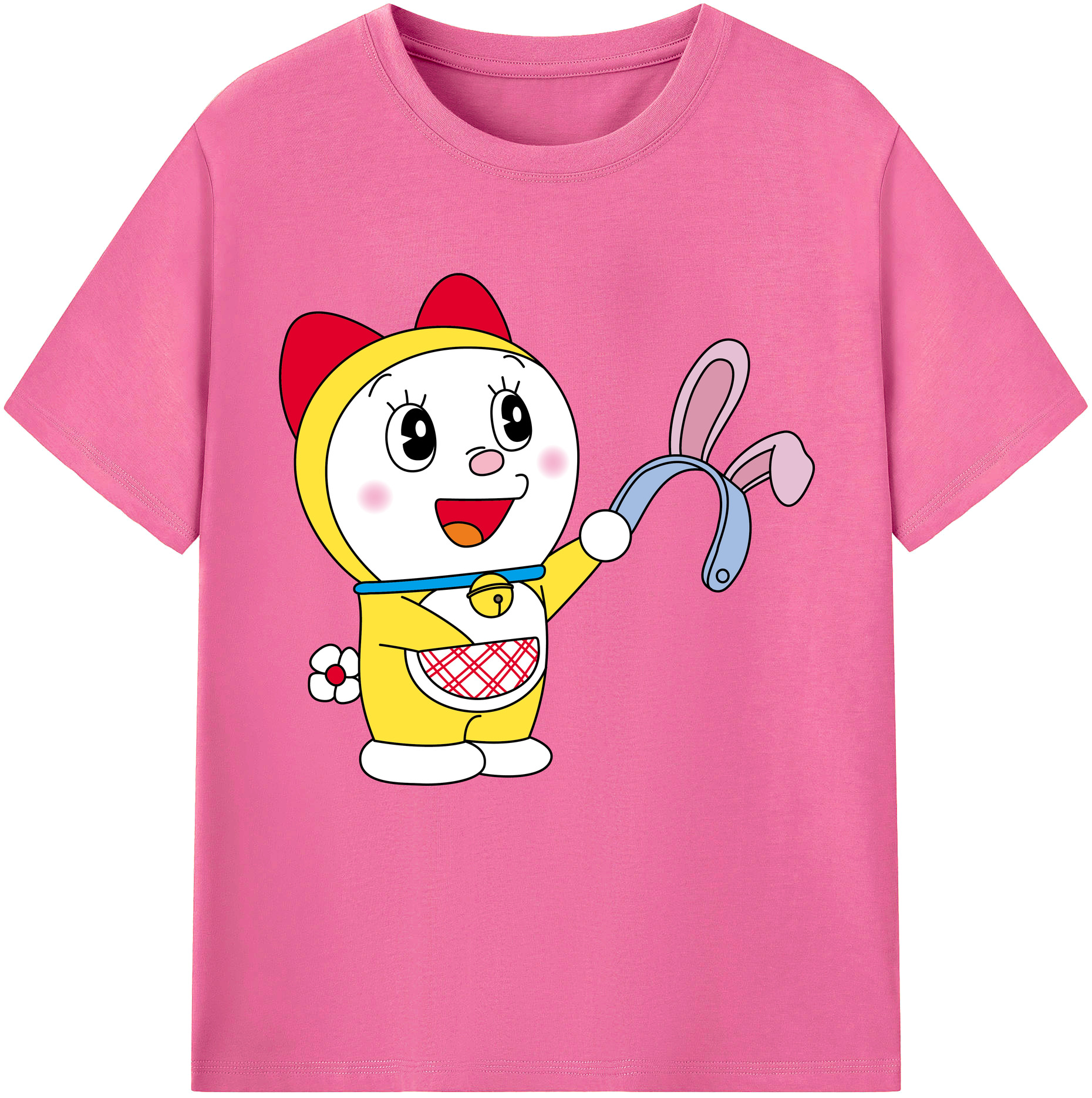 （画像用） ドラえもん ドラミ Doraemon Dorami レディースカジュアルプリントTシャツ（綿100％）